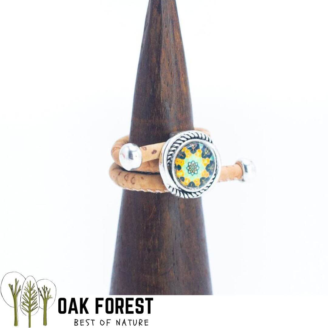 bague en liege - bague fantaisie portugal - bague femme vegan - bague femme verte - bague pas cher femme - bague Summer 2022 - bague tendance femme - bijou fantaisie - bague pas cher - bague liege portugal - bijou en liege - bijoux en liege - bijou liège - bijoux hypoallergenic