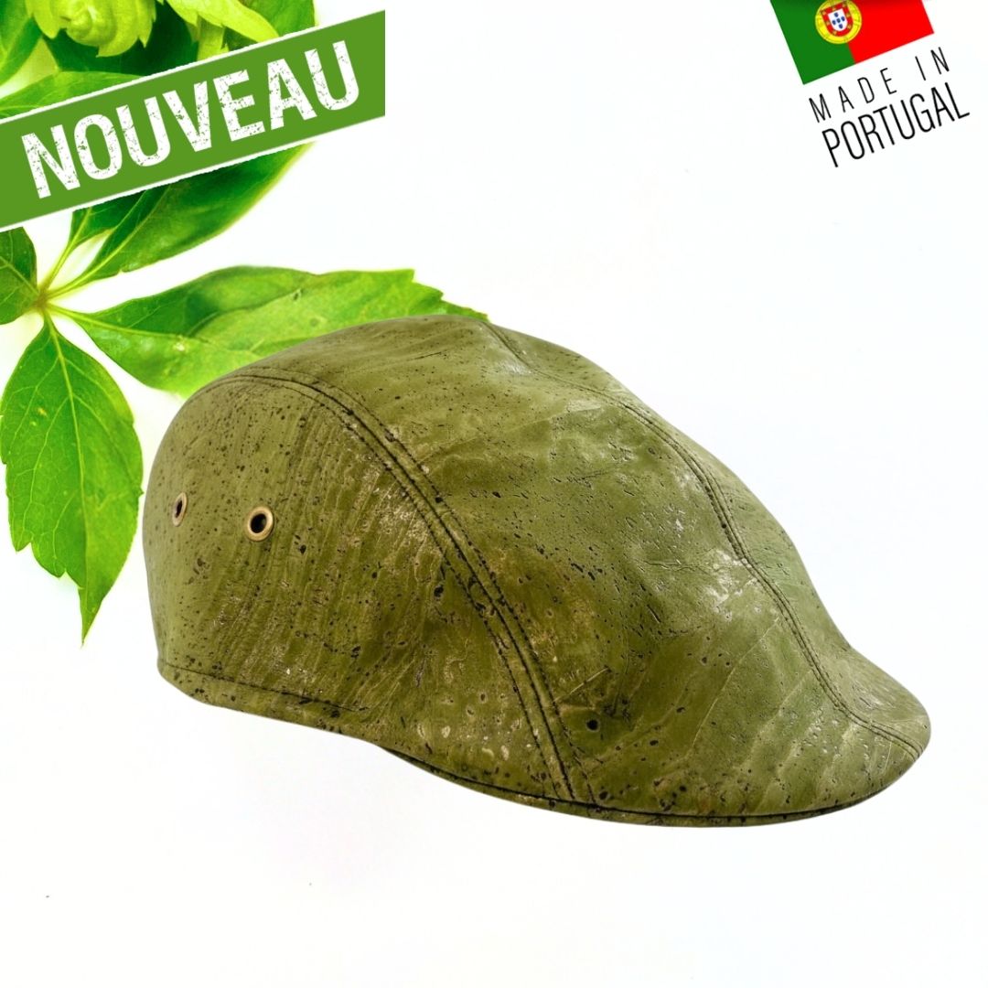 béret en liège homme Gatsby en liège kaki imperméable