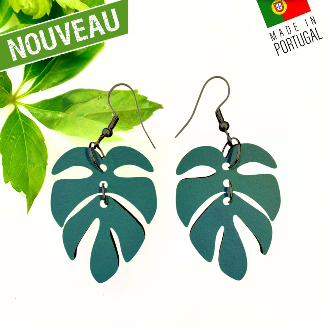 boucles d'oreilles femme liege - boucles d'oreilles fleurs - boucles d'oreille portugal - boucle d'oreille femme légère - boucles d'oreille orange - boucles d'oreilles originales- bijoux liege - bijou en liege portugal - boucle d'oreille liege - bijoux vegan