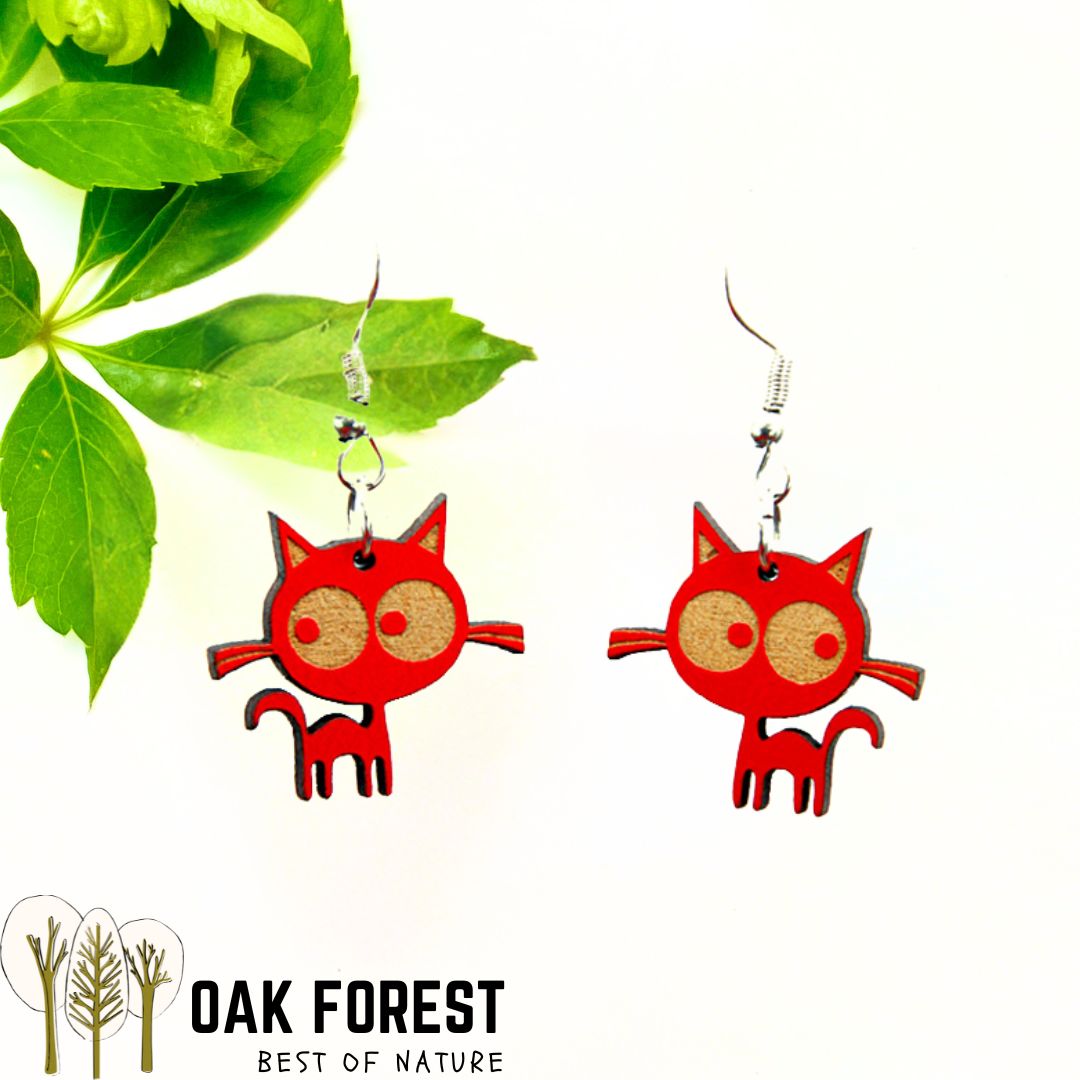 Boucles d'oreilles liège - boucle d'oreille liege - boucles d'oreilles bois - origami - colombes - boucles d'oreilles Vegan - Boucles d'oreilles fantaisie - Boucles d'oreilles légères - Boucles d'oreilles Portugal - Felix le chat - boucles d'oreilles enfant - boucle d'oreille enfant
