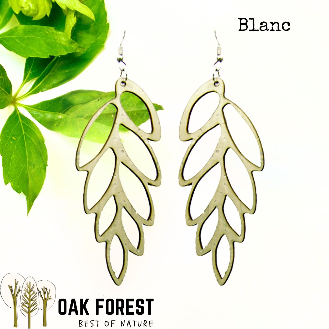 Boucles d'oreilles en liège "Epis"