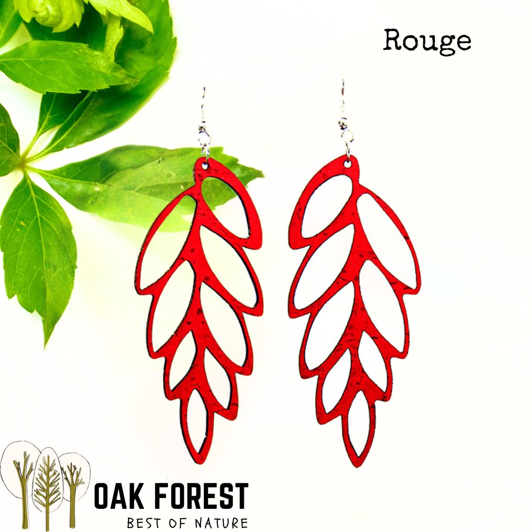 Boucles d'oreilles liège - boucle d'oreille liege - boucles d'oreilles bois - origami - colombes - boucles d'oreilles Vegan - Boucles d'oreilles fantaisie - Boucles d'oreilles légères - Boucles d'oreilles Portugal