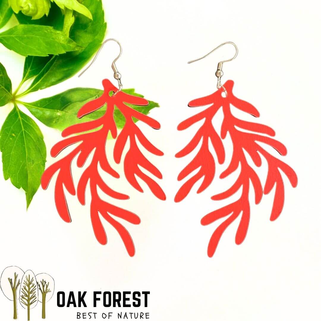 boucles d'oreilles femme liege - boucles d'oreilles fleurs - boucles d'oreille portugal - boucle d'oreille femme légère - boucles d'oreille orange - boucles d'oreilles originales- bijoux liege - bijou en liege portugal - boucle d'oreille liege - bijoux vegan