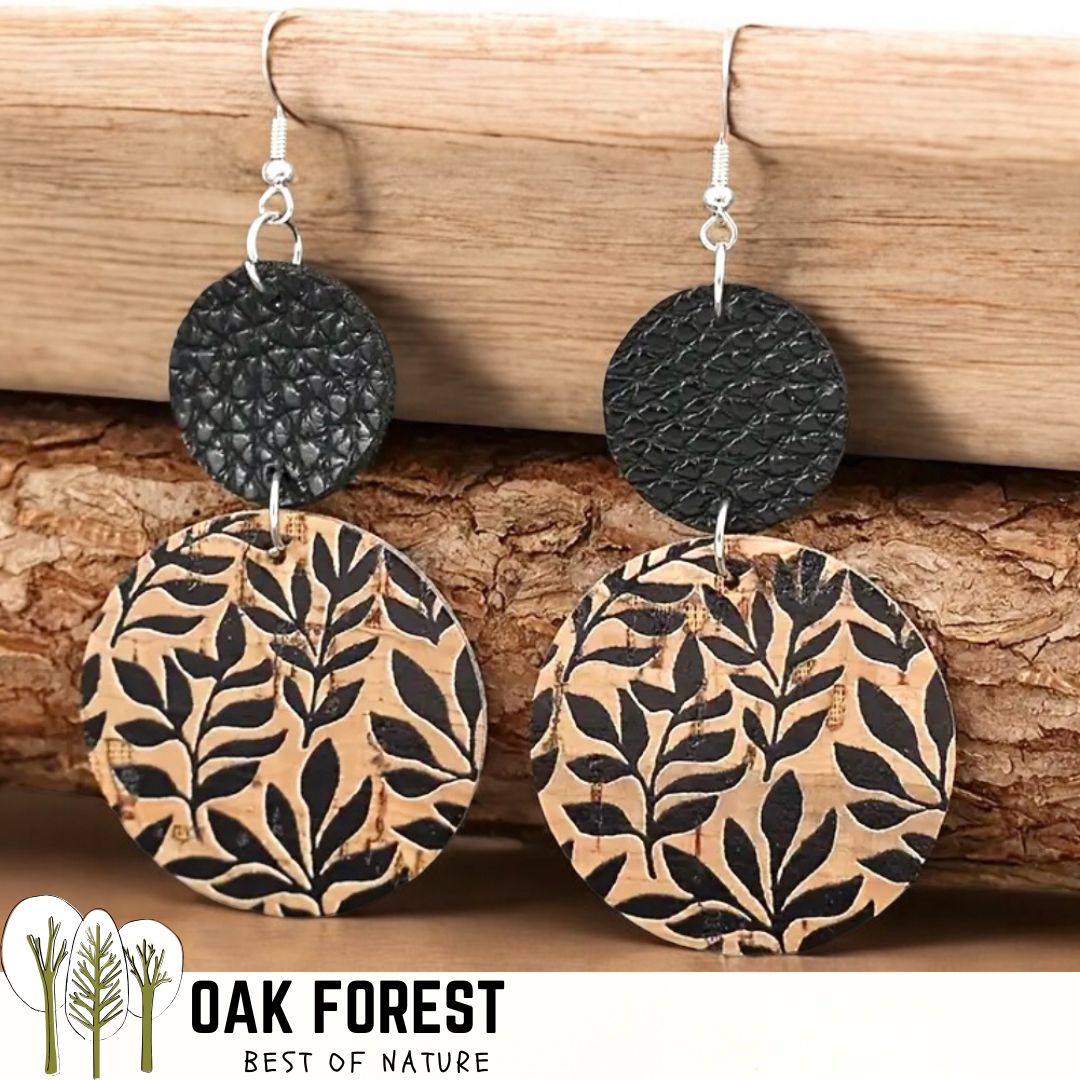 Boucles d'oreilles liège - boucle d'oreille liege - boucles d'oreilles bois - origami - colombes - boucles d'oreilles Vegan - Boucles d'oreilles fantaisie - Boucles d'oreilles légères - Boucles d'oreilles Portugal - arabesque - Alhambra