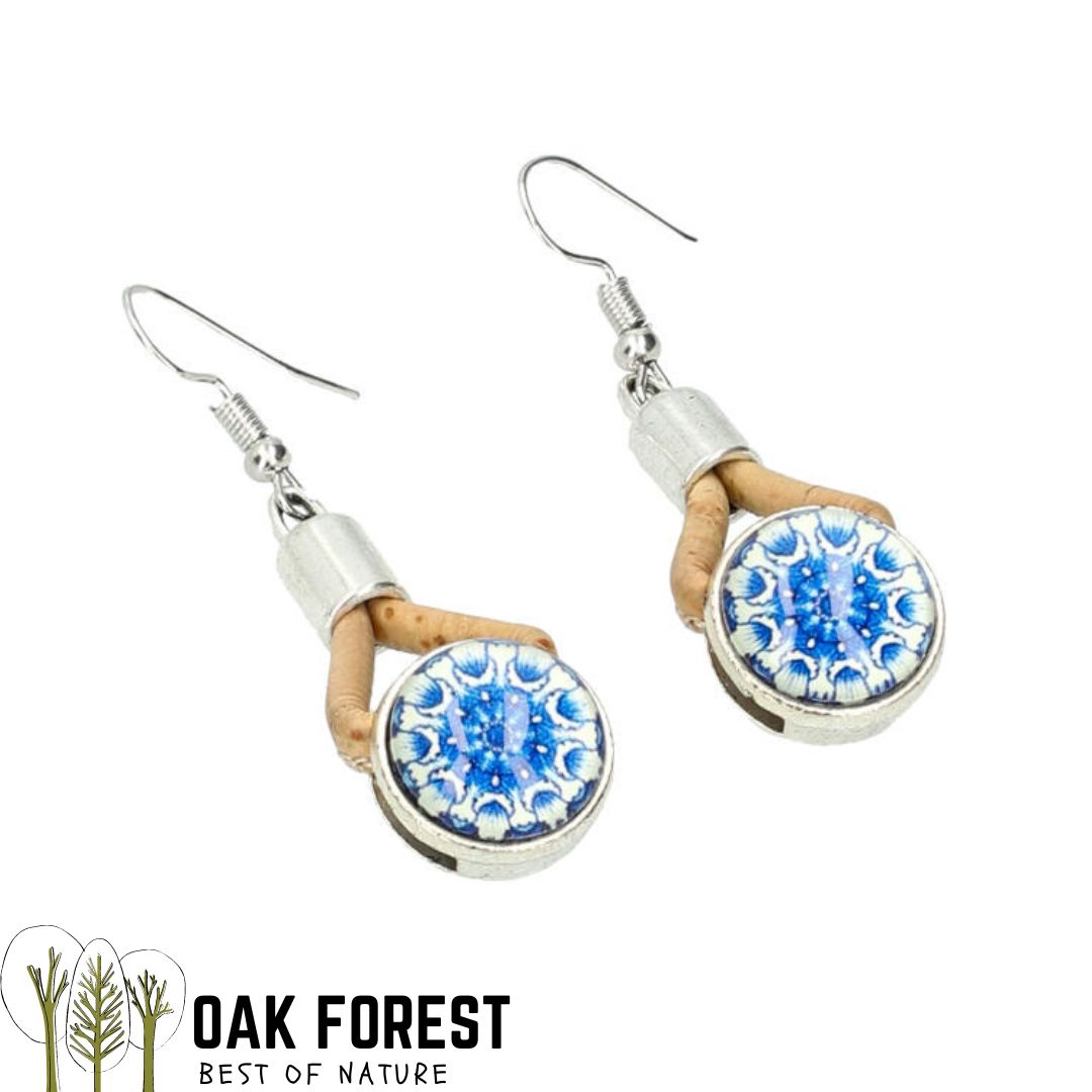 Boucles d'oreilles en liège "Victoria"