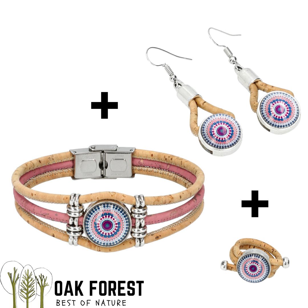 Boucles d'oreilles en liège "Victoria"