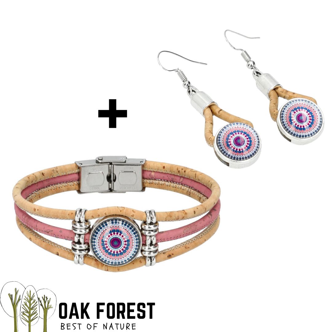 Boucles d'oreilles en liège "Victoria"