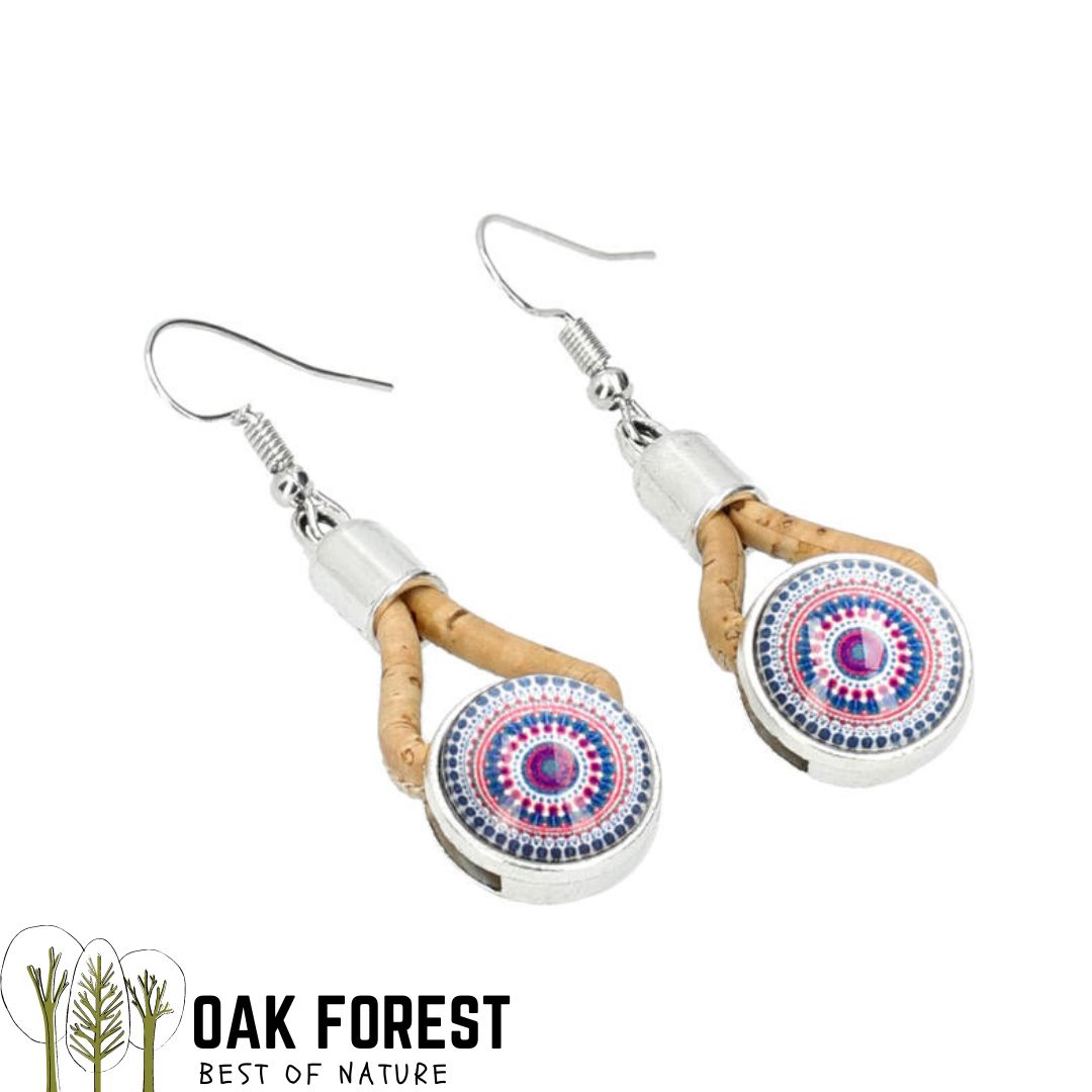 Boucles d'oreilles en liège "Victoria"