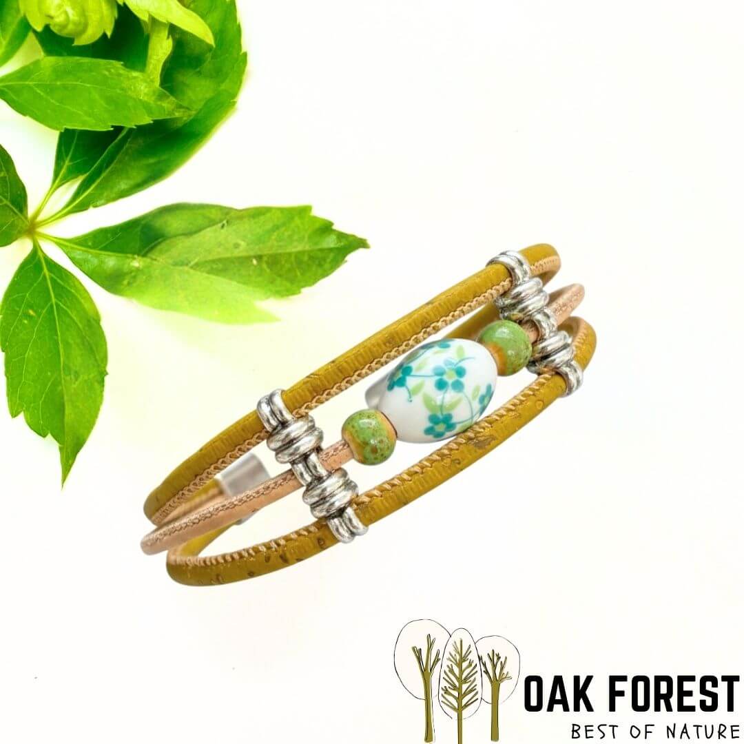 bracelet en liège portugais vegan femme