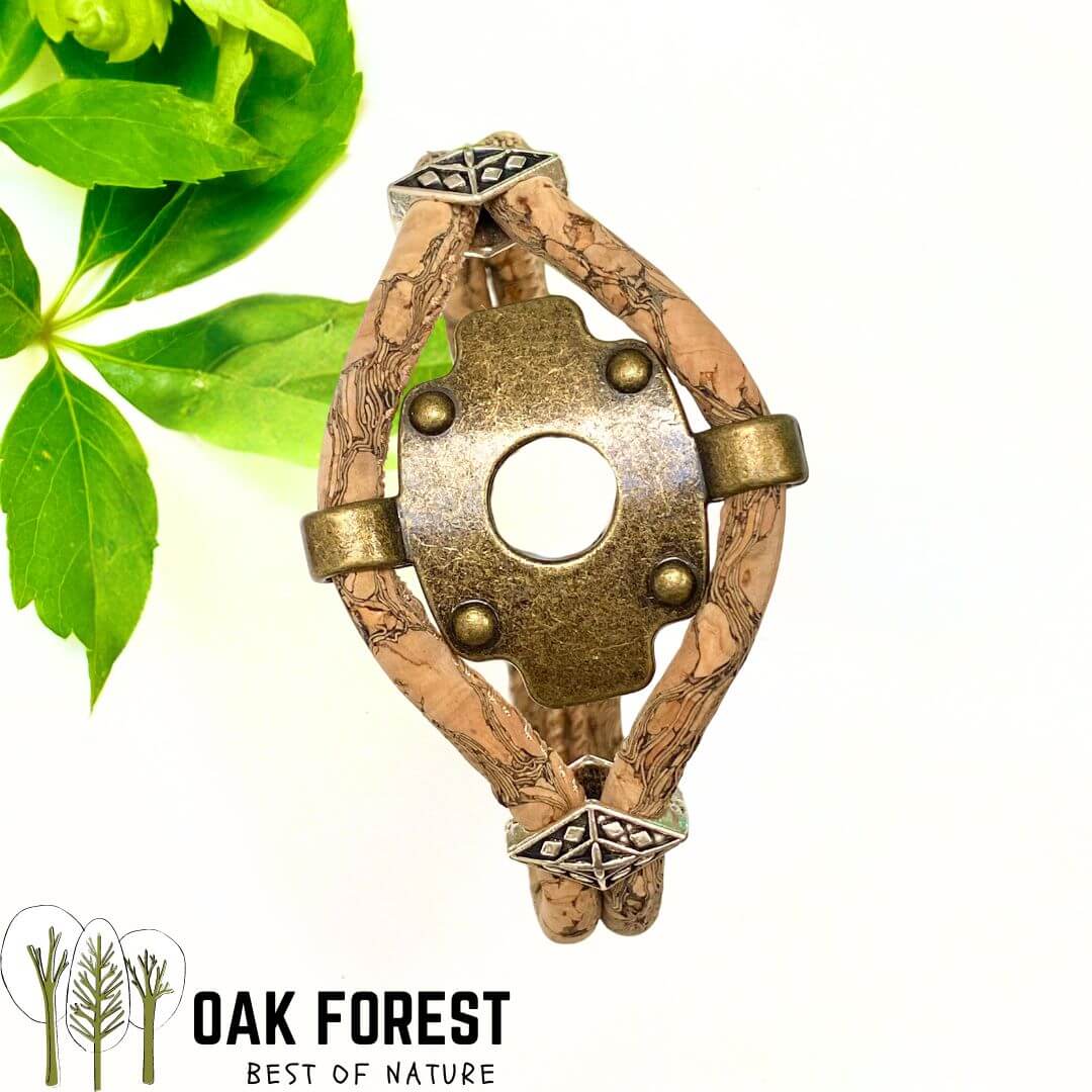 bracelet liege femme vegan - bracelet en liege - bracelet liège portugal - bracelet liège noir et or - bracelet femme noir or - bracelet en liège vegan - bracelet chic