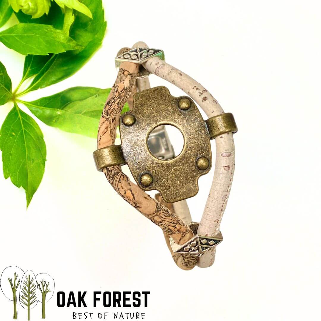 bracelet liege femme vegan - bracelet en liege - bracelet liège portugal - bracelet liège noir et or - bracelet femme noir or - bracelet en liège vegan - bracelet chic