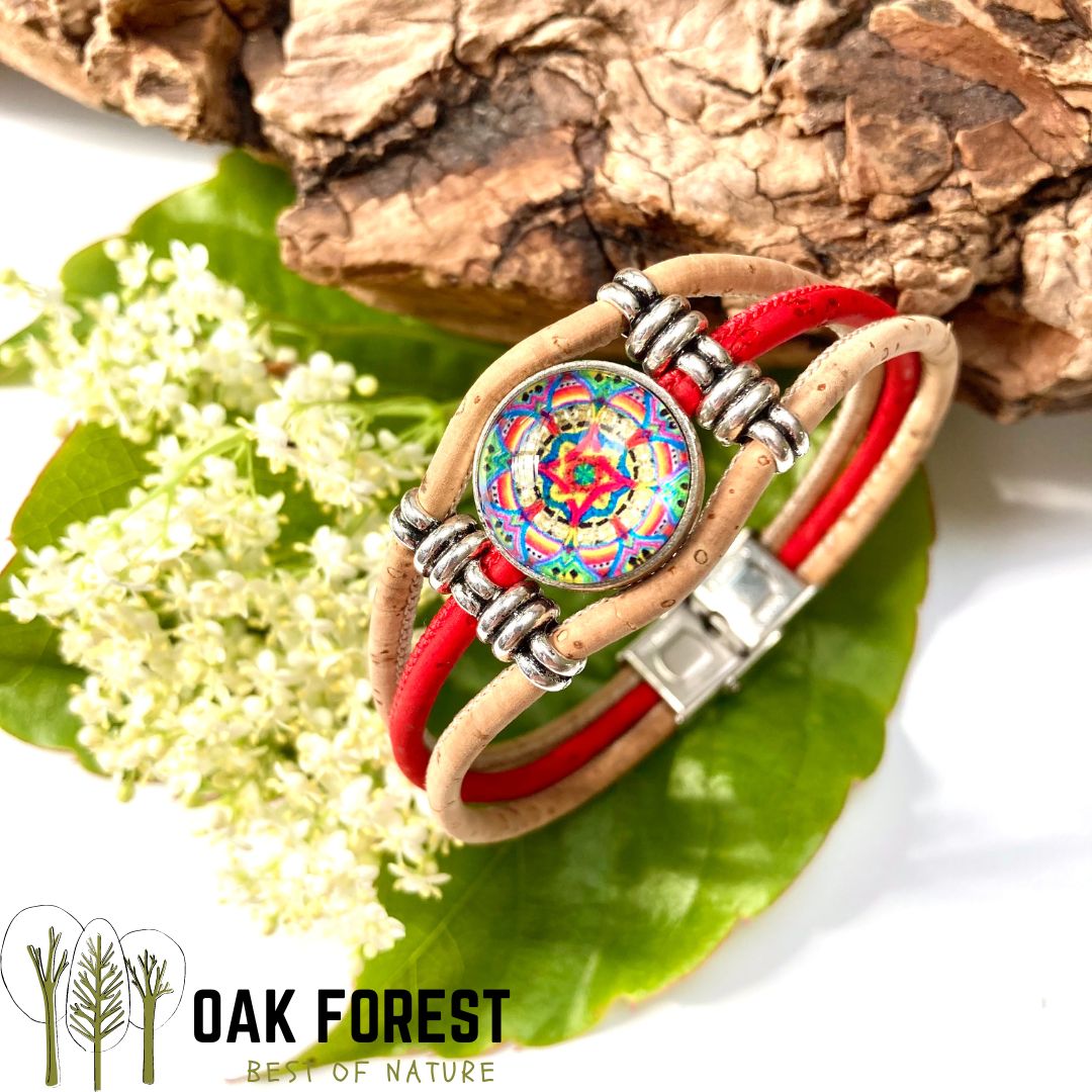 Bracelet artisanal liège "Victoria"- Bracelet Vegan