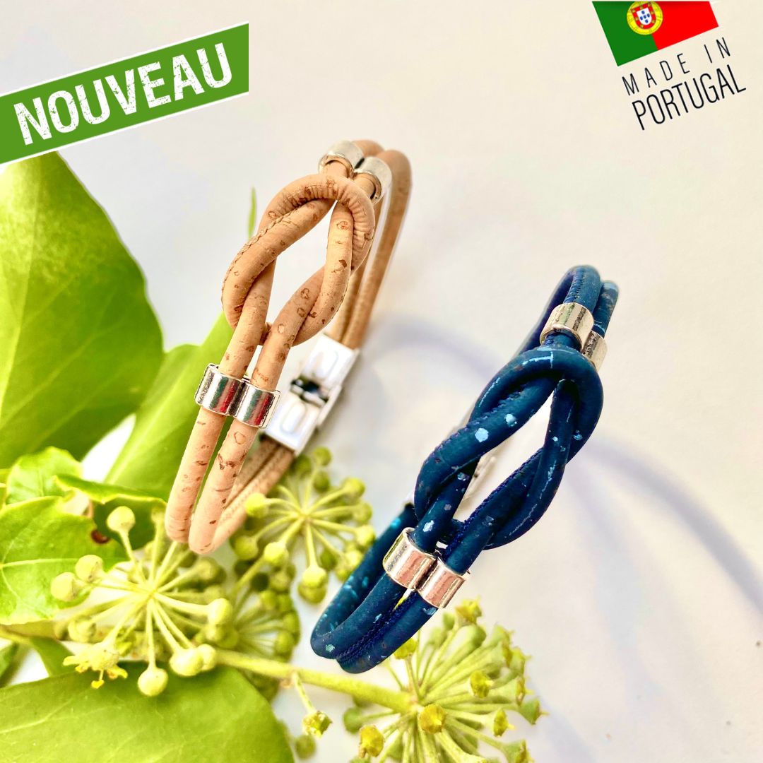 bracelet homme vegan liege - bracelet liege homme portugal - bracelet made in france - bracelet croix homme - bracelet Ninja homme -