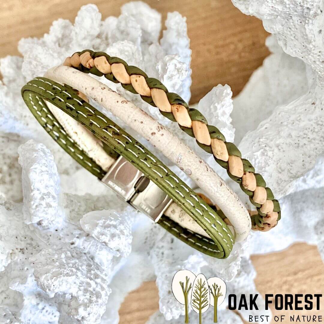 bracelet homme vegan liege - bracelet liege homme portugal - bracelet made in france - bracelet croix homme - bracelet Ninja homme - bracelet bleu marine homme - trio de bracelets pour homme - idée cadeau homme - fête des pères - idée cadeau noel pas cher - bijoux fantaisie -