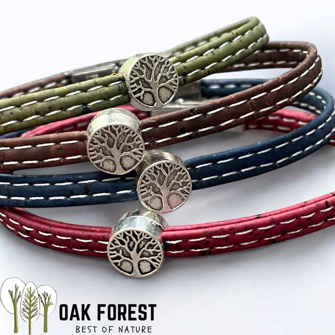 bracelet liege femme pas cher - bracelet liege fleuri - bracelet liège pour femme - bijoux en liège fleuri - bijoux femme portugal - idée cadeau fête des mères - bracelet fille vegan- bijou en bois - bijoux liege - bijou portugal - bijoux fantaisie pas cher