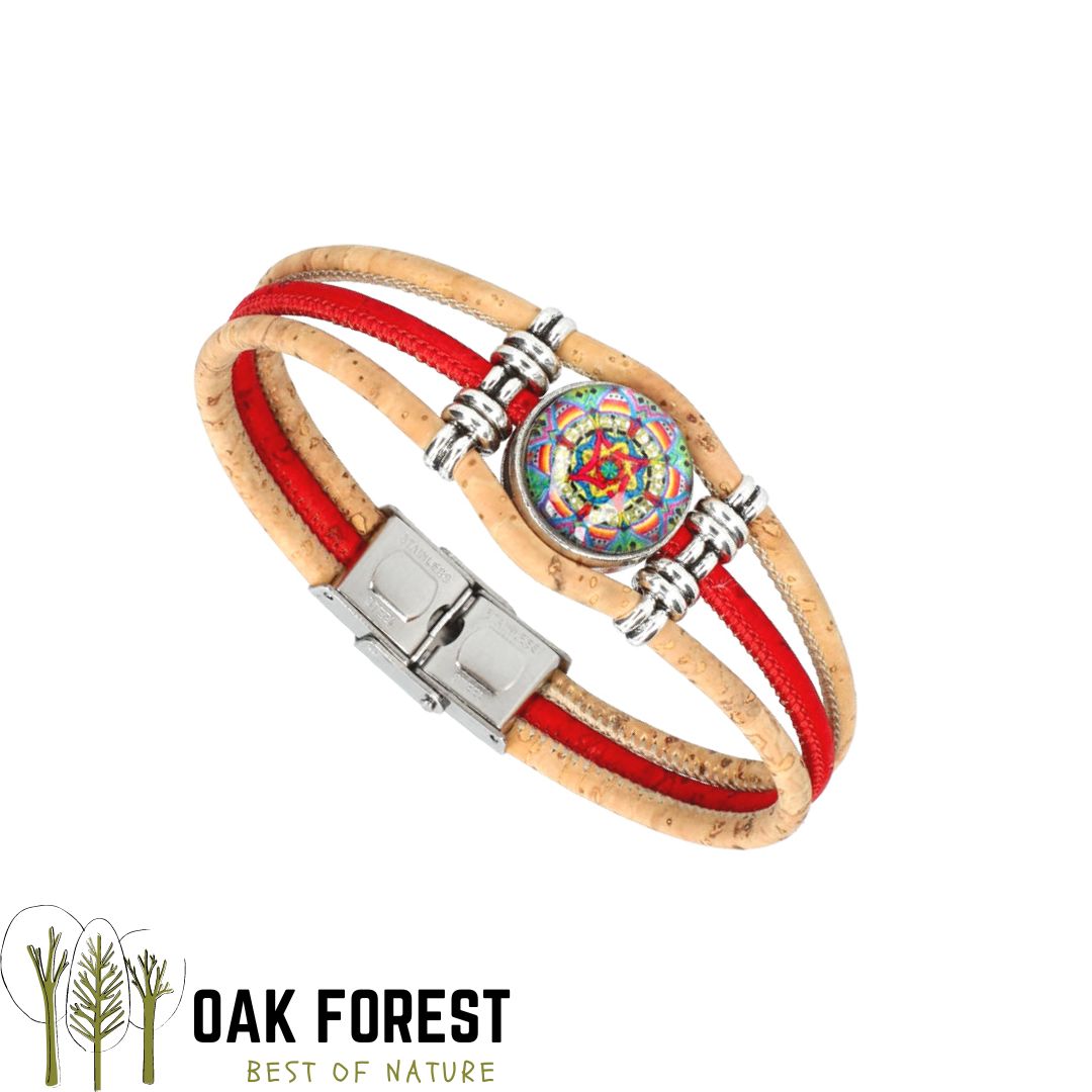 bracelet liege femme vegan - bracelet en liege - bracelet liège portugal - bracelet liège noir et or - bracelet femme noir or - bracelet en liège vegan - bracelet chic