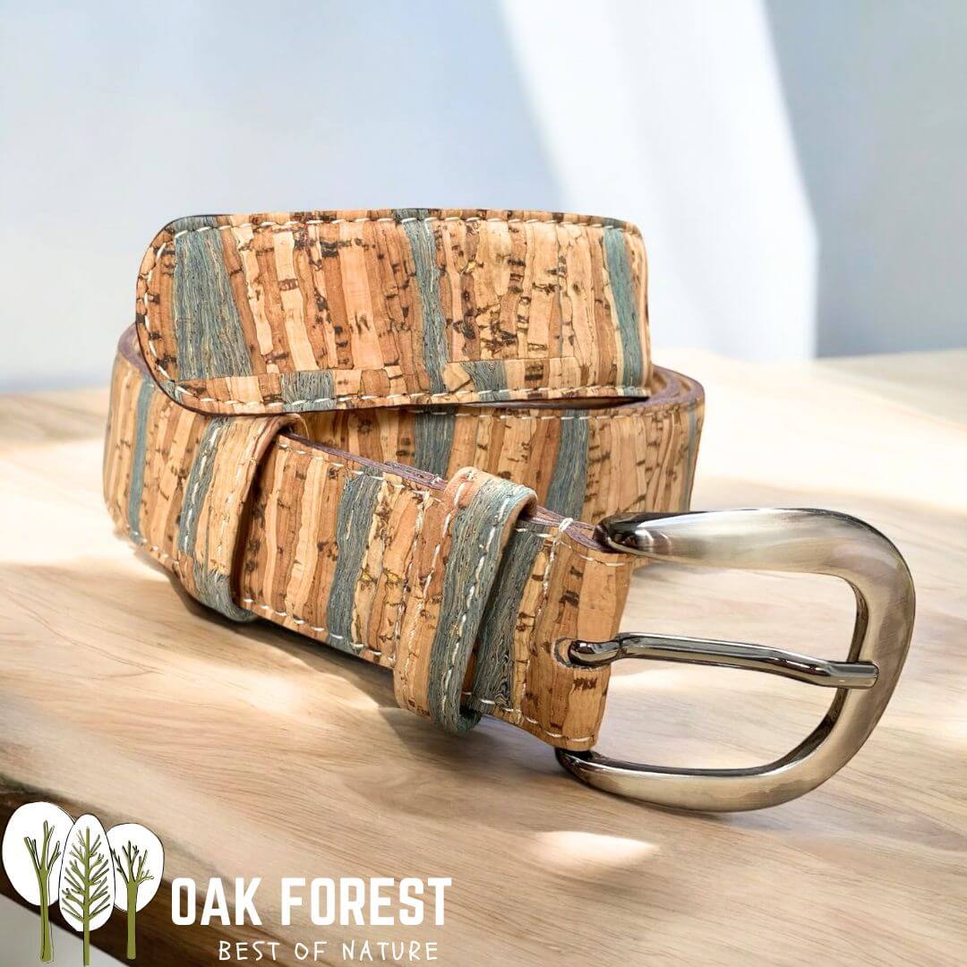 ceinture vegan femme - ceinture liège Portugal - ceinture artisanale liege - ceinture naturelle femme - ceinture bois femme - ceinture été femme - ceinture claire pour femme - idée cadeaux