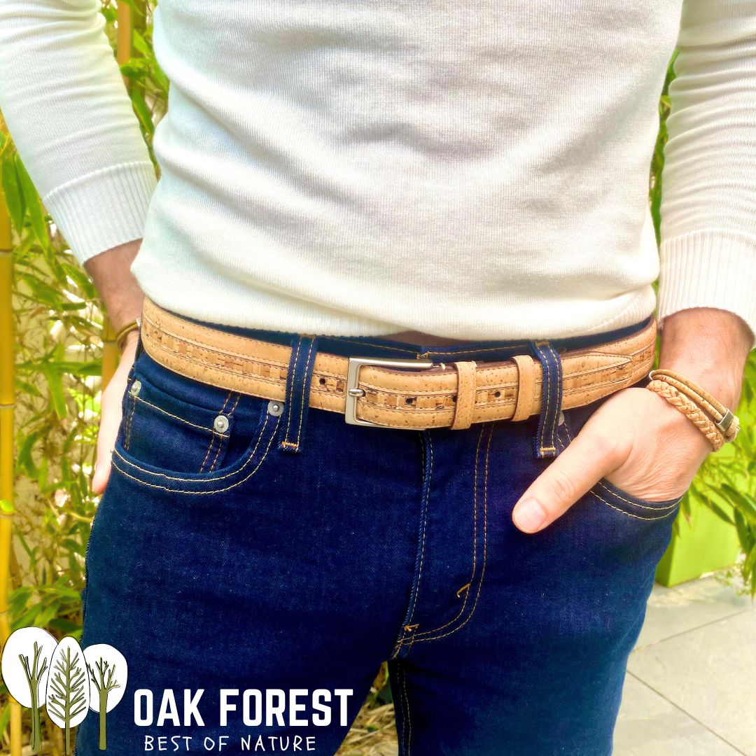 ceinture vegan femme - ceinture liège Portugal - ceinture artisanale liege - ceinture naturelle femme - ceinture bois femme - ceinture été femme - ceinture claire pour femme - idée cadeaux - ceinture homme vegan liege - ceinture homme habillée vegan - ceinture naturelle mixte liege portugal - ceinture made in France - ceinture made in Portugal - ceinture artisanale en liege vegan - ceinture cuir végétal ecoresponsable