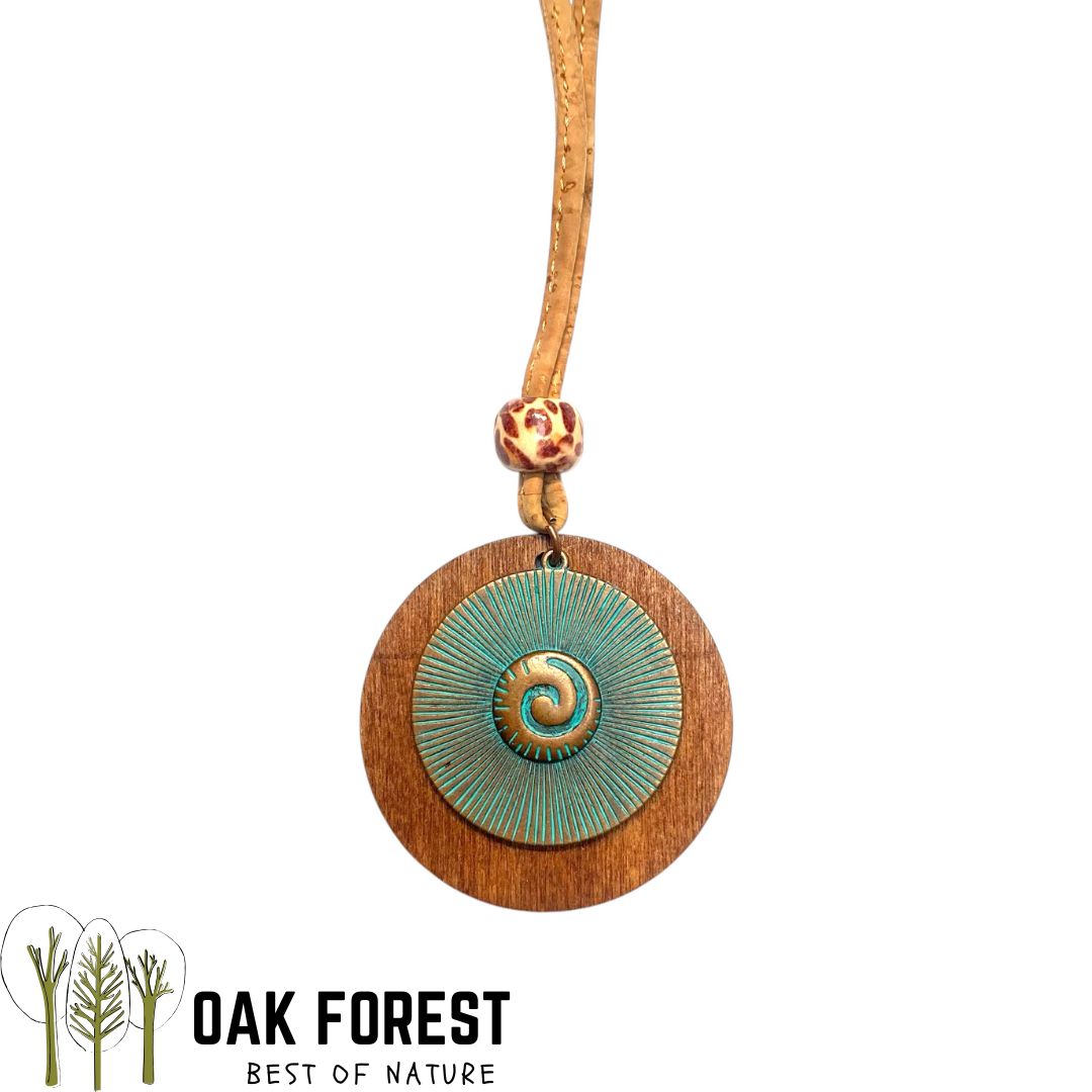 collier en liège - collier en liege - collier liège - collier liege - collier bois- Mandala- collier fantaisie - collier pas cher - idée cadeau noël - idée cadeaux Noel - pendentif - collier coeur - collier vegan - collier femme vegan - collier femme palmier - collier femme feuille portugal - collier bleu femme - collier soleil femme - collier turquoise femme