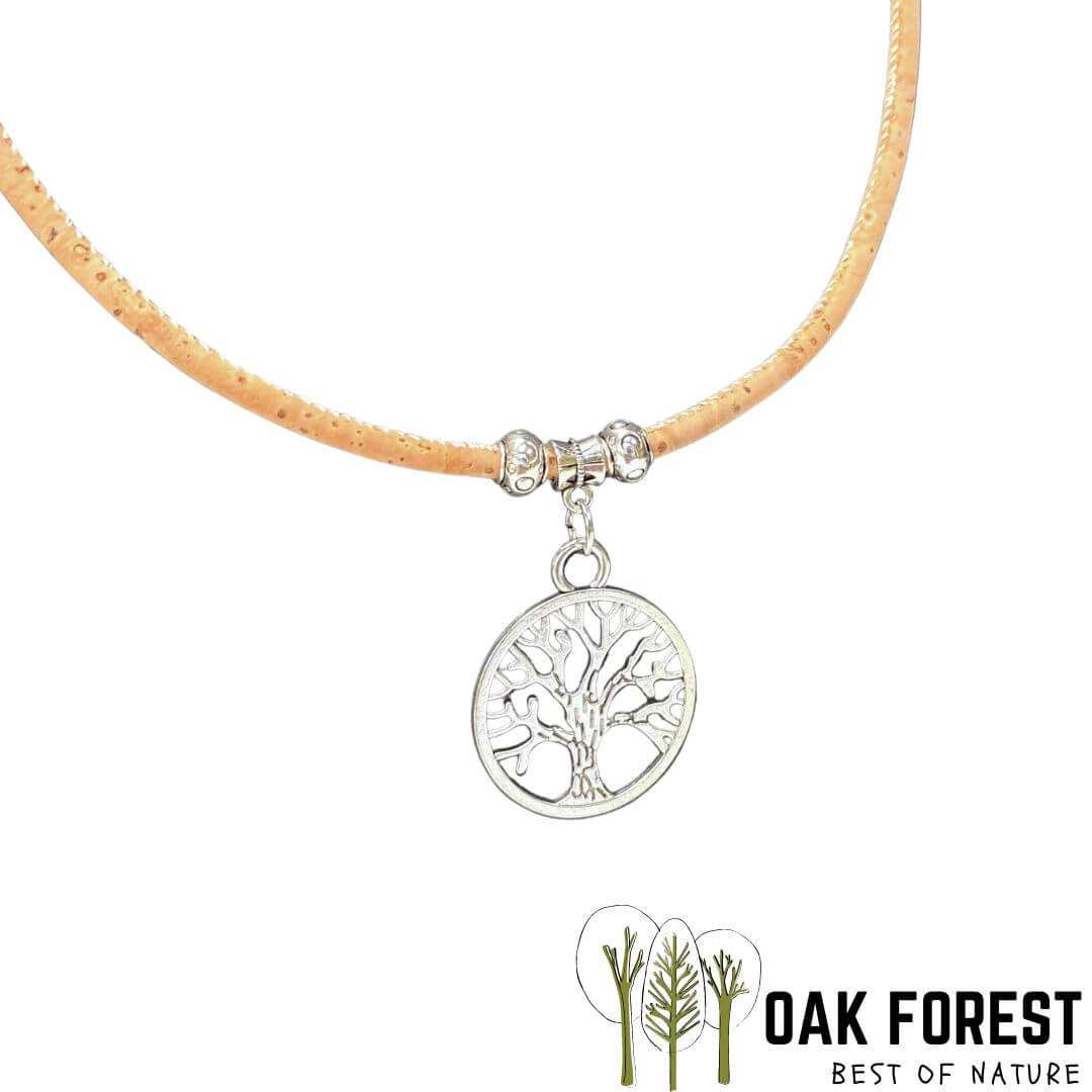 collier en liege femme - collier arbre de vie - collier made in Portugal