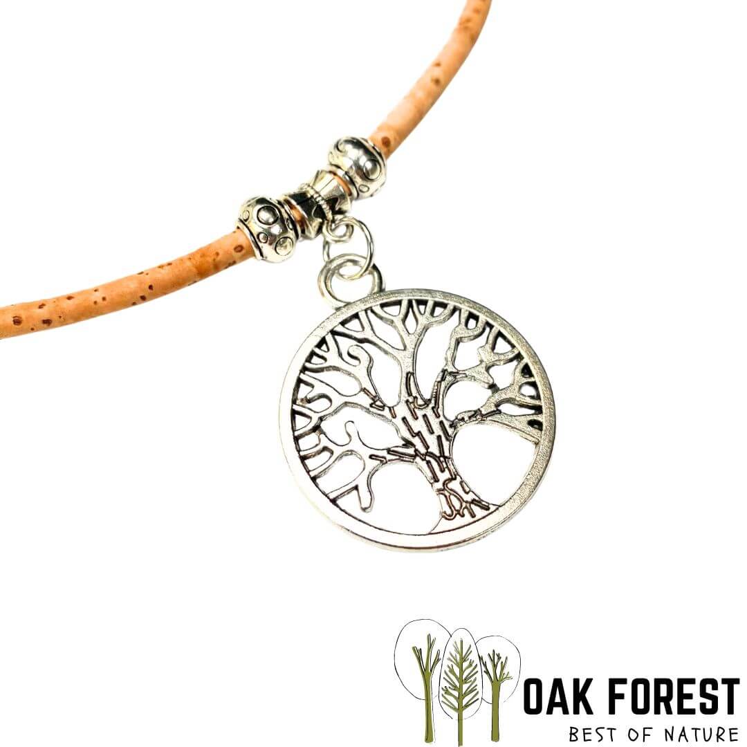 collier en liege femme - collier arbre de vie - collier made in Portugal