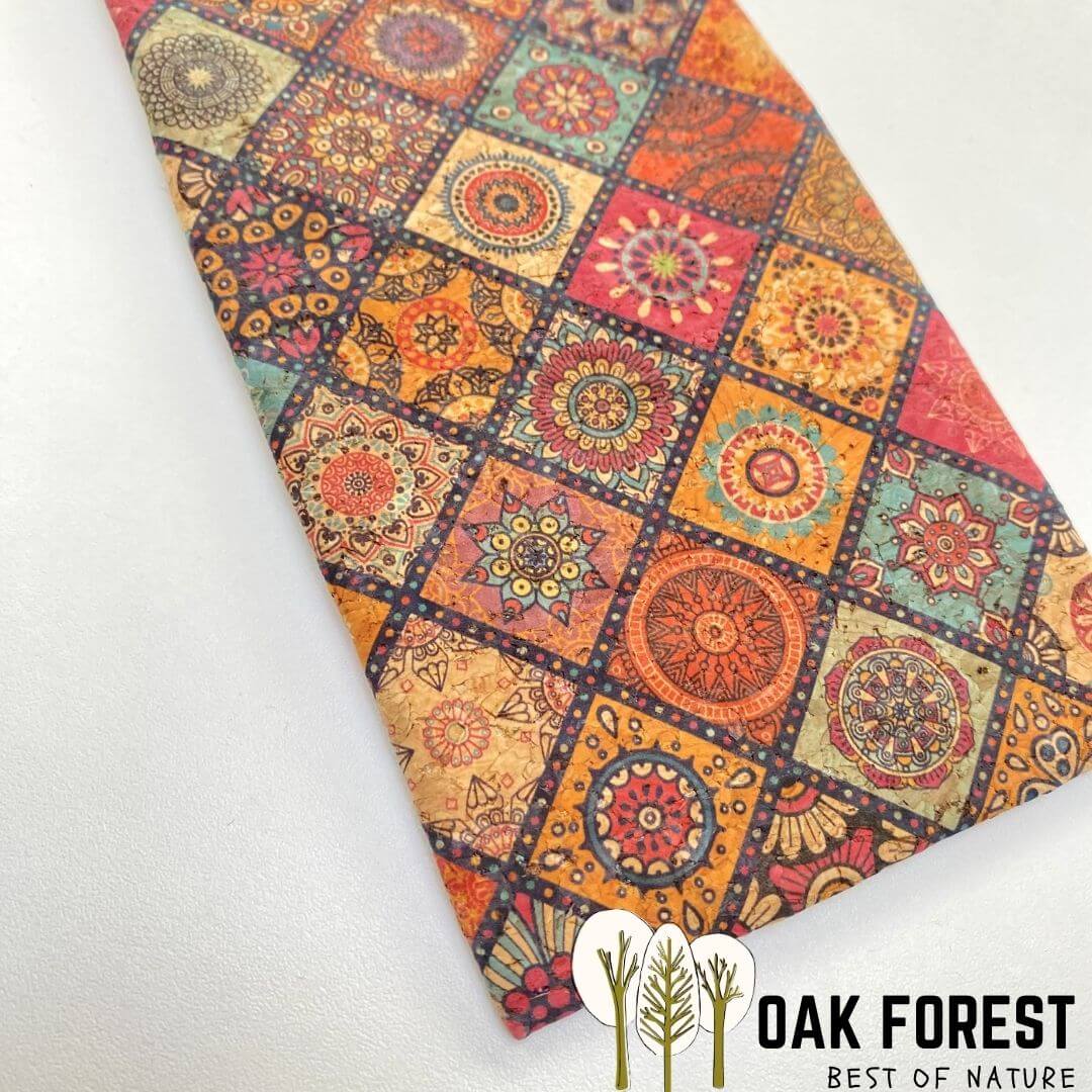 zoom etui a lunettes souple coloré motifs Azulejos portugais