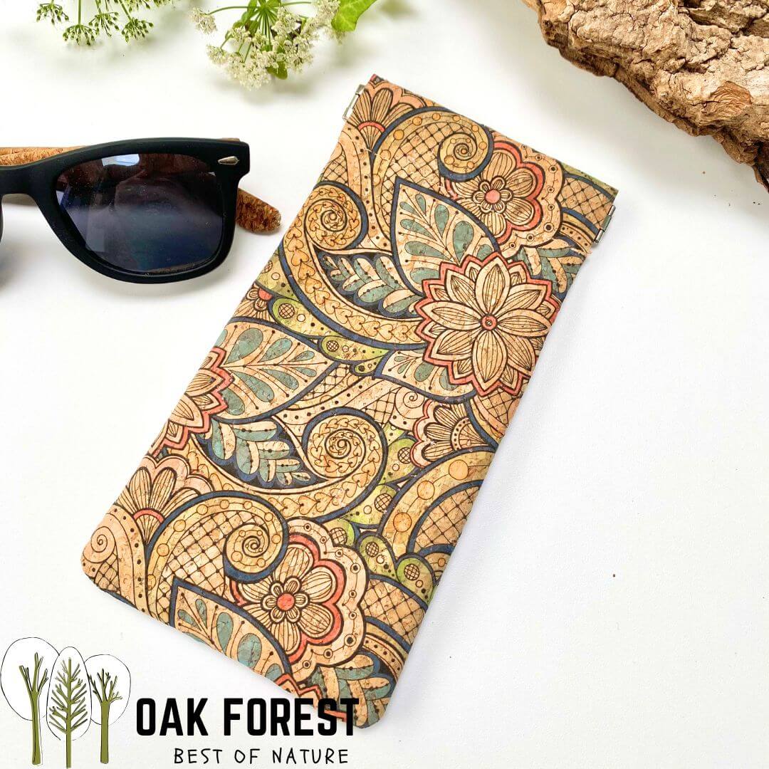 Etui à lunettes souple en liège "Hippie"