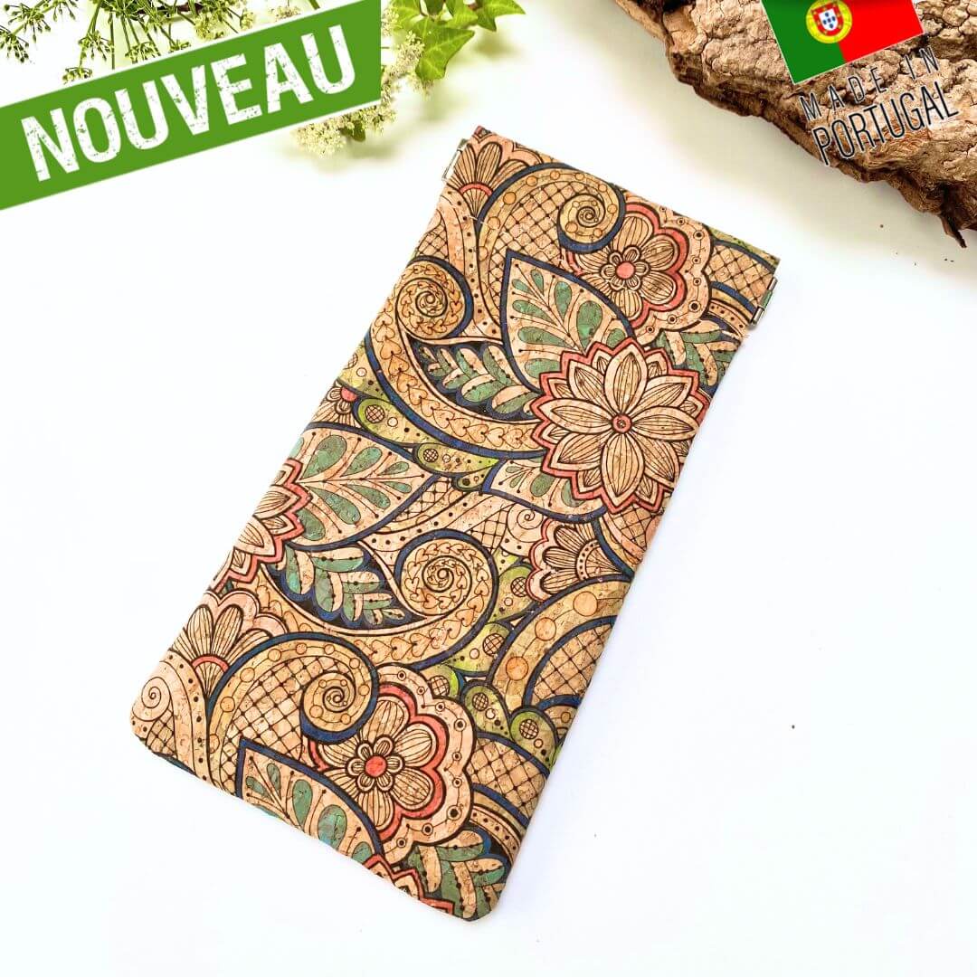 Etui à lunettes souple en liège "Hippie"