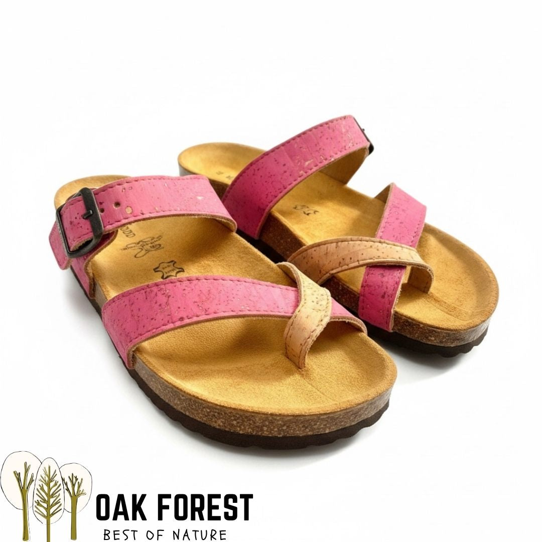 Kork-Sandalen „Safari“ – Mehrfarbiges Patchwork, unisex von 35 bis 45