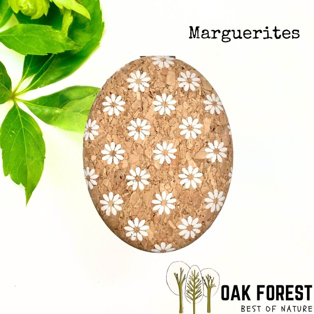 miroir de poche en liege - miroir de poche femme liège - idée cadeau femme - indispensable sac femme - miroir vegan