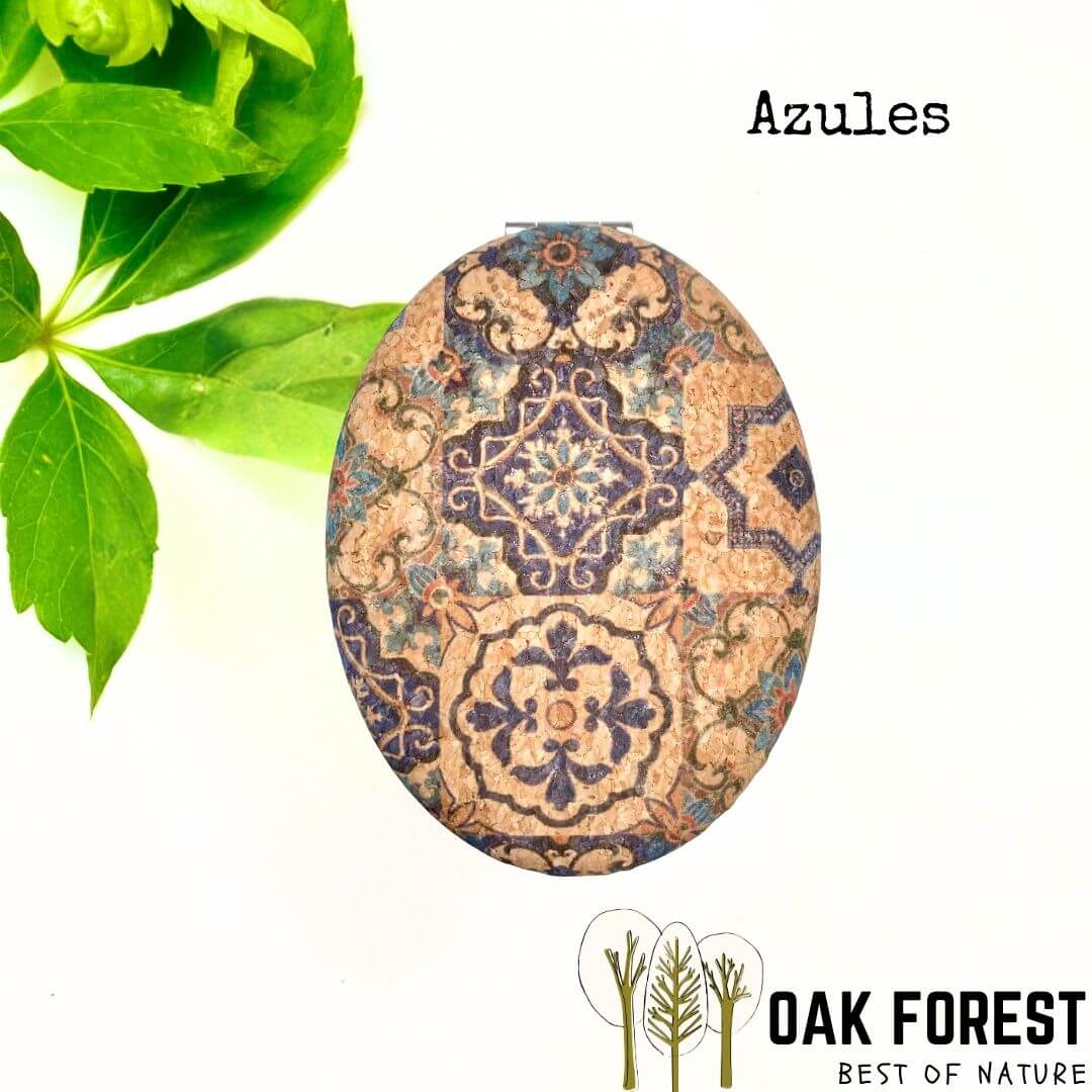 miroir de poche en liege - miroir de poche femme liège - idée cadeau femme - indispensable sac femme - miroir vegan