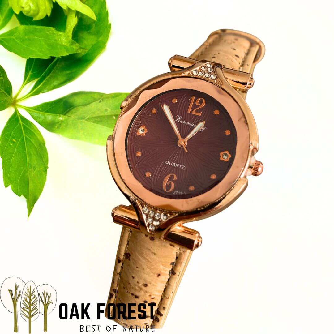 montre vegan en liege - montre liege portugal - montre cuir végétal - montre mixte - montre femme - montre homme - montre naturel pas cher - montre femme vegan en liege rose - montre blanche - montre japon - montre femme flower - montre hippie vegan