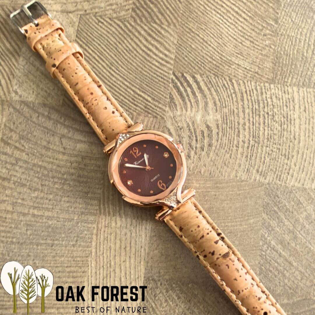 montre vegan en liege - montre liege portugal - montre cuir végétal - montre mixte - montre femme - montre homme - montre naturel pas cher - montre femme vegan en liege rose - montre blanche - montre japon - montre femme flower - montre hippie vegan