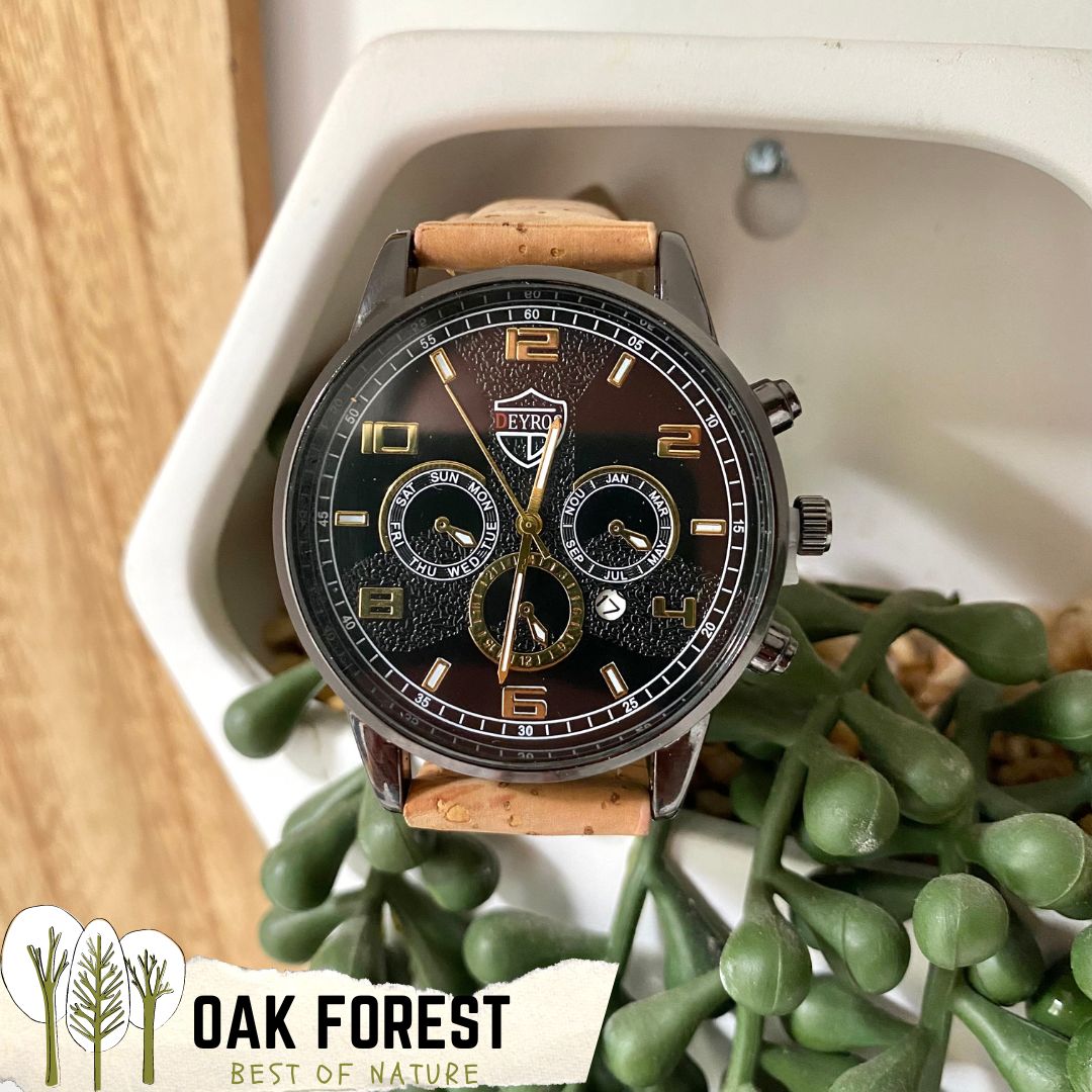 montre liege portugal - montre homme vegan - montre liege homme - montre liege femme - montre femme vegan - montre acajou vegan - montre en bois femme - montre en bois homme - montre en bois mixte - notre cuir végétal - montre made in portugal