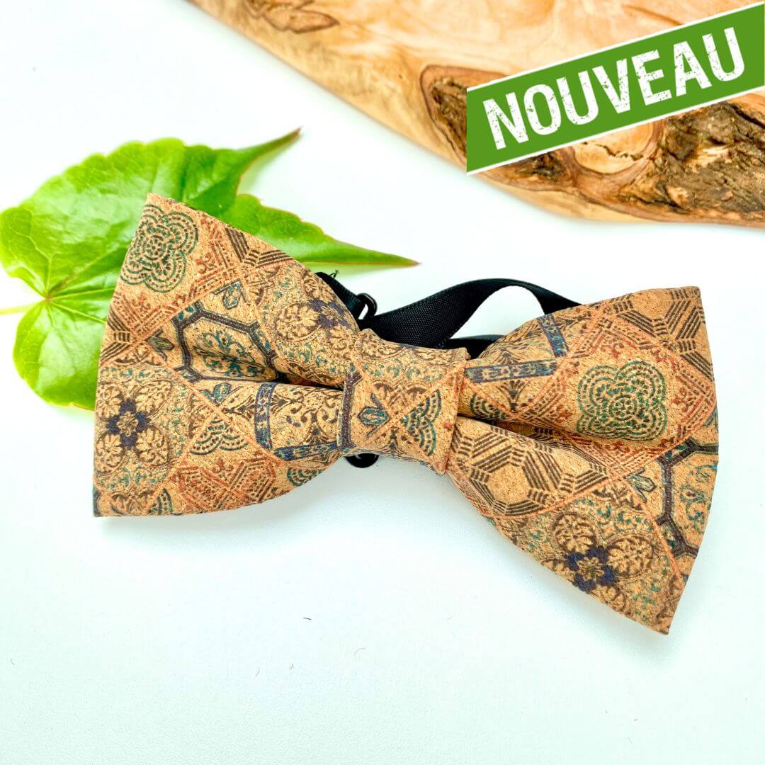 noeud papillon liège naturel - noeud papillon homme vegan - noeud papillon cuir de liège - noeud papillon liege portugal - noeud papillon made in france - noeud papillon homme bohème - mariage bohème - noeud papillon homme bleu