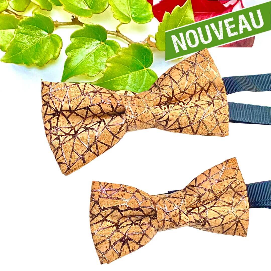 noeud papillon liege - noeud papillon mariage champêtre - noeud papillon bohème - noeud papillon homme original - noeud papillon reflets cuivrés