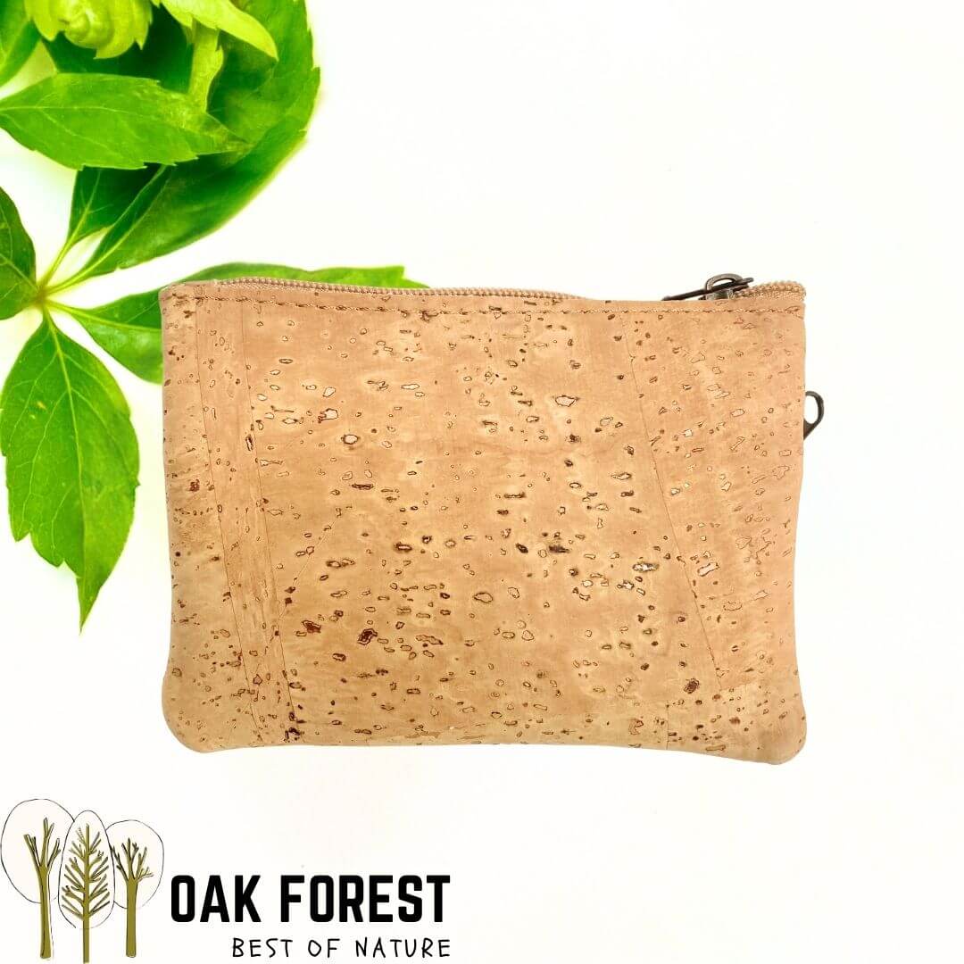 Arrière Porte-monnaie en liège naturel bicolore Oak Forest