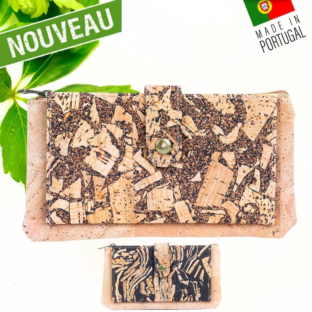 Portemonnaie liège- porte-monnaie en liège - Porte monnaie liege - Portemonnaie liege - porte monnaie pas cher - sardine - porte monnaie vegan - porte monnaie femme - portefeuille femme vegan - porte carte liege - rangement cartes fidélité - portefeuille homme vegan - porte monnaie vegan homme