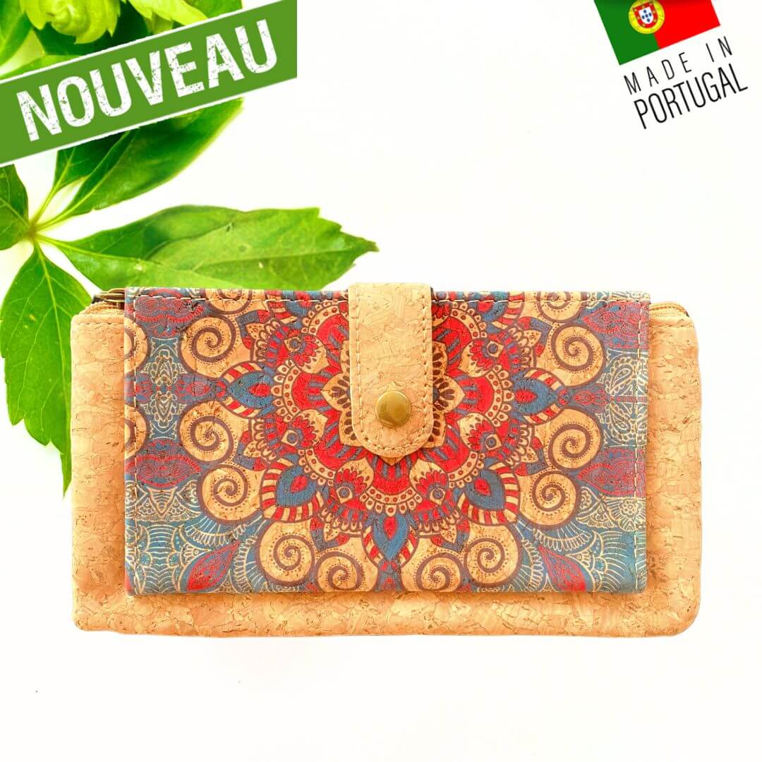 porte monnaie liege portugal - porte monnaie liège Portugal - Porte-monnaie en liège - porte-monnaie en liege - porte monnaie femme - port monnaie fleuri femme - porte monnaie femme vegan - porte monnaie cuir végétal - porte monnaie vegan flower - idée cadeaux femme - pochette en liège vegan - trousse en liège vegan - made in portugal - made in France