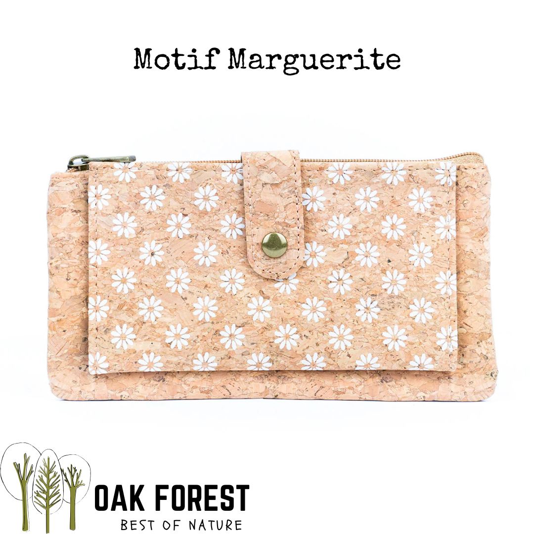 porte monnaie liege portugal - porte monnaie liège Portugal - Porte-monnaie en liège - porte-monnaie en liege - porte monnaie femme - port monnaie fleuri femme - porte monnaie femme vegan - porte monnaie cuir végétal - porte monnaie vegan flower - idée cadeaux femme - pochette en liège vegan - trousse en liège vegan - made in portugal - made in France