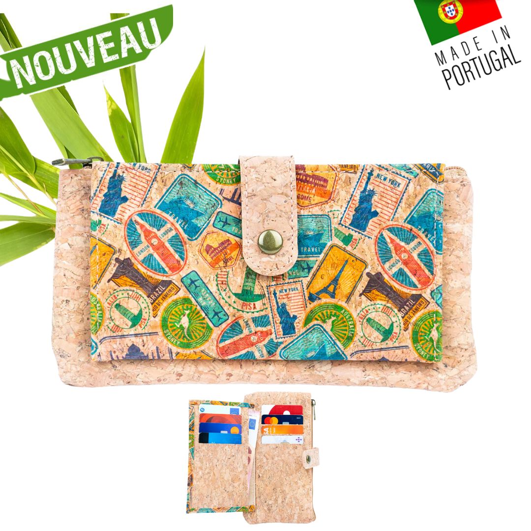porte monnaie liege portugal - porte monnaie liège Portugal - Porte-monnaie en liège - porte-monnaie en liege - porte monnaie femme - port monnaie fleuri femme - porte monnaie femme vegan - porte monnaie cuir végétal - porte monnaie vegan flower - idée cadeaux femme - pochette en liège vegan - trousse en liège vegan - made in portugal - made in France