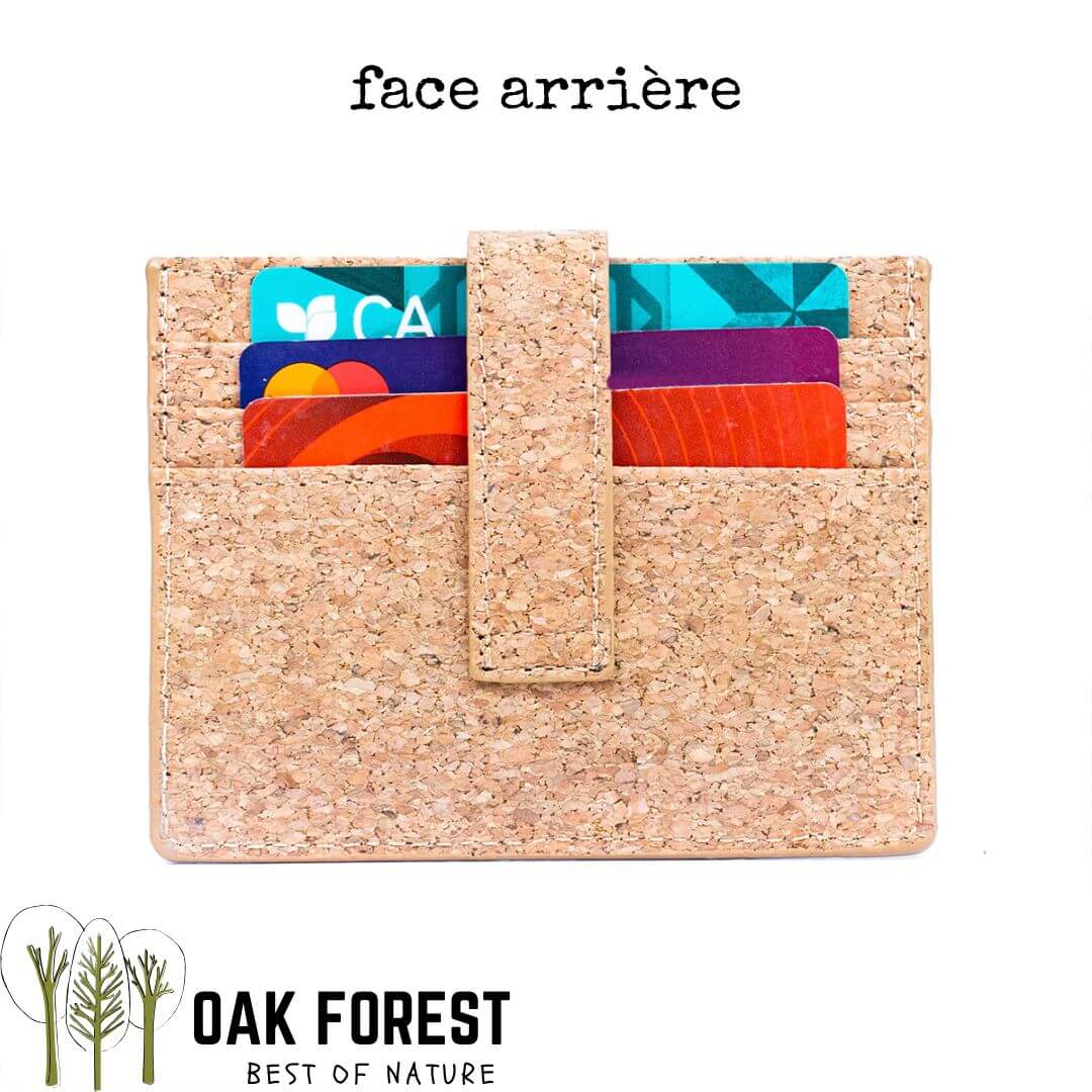 Porte cartes en Liège "Carta" - Rangement cartes vegan