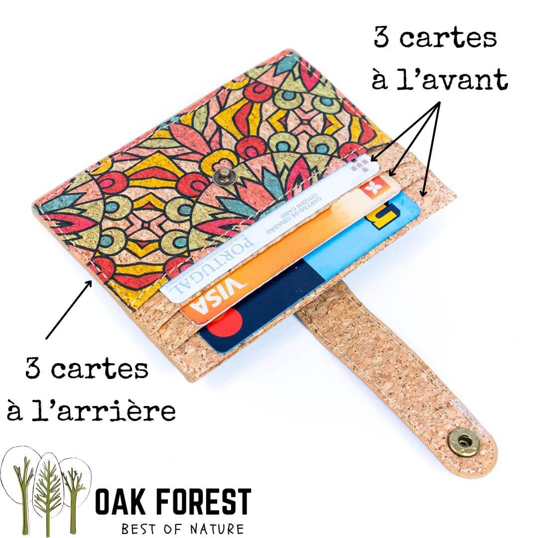 Porte cartes en Liège "Carta" - Rangement cartes vegan