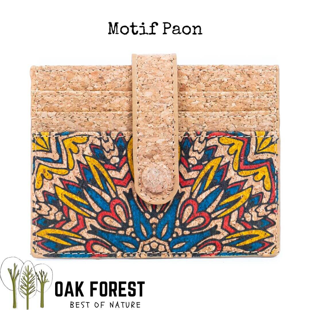 Porte cartes en Liège "Carta" - Rangement cartes vegan