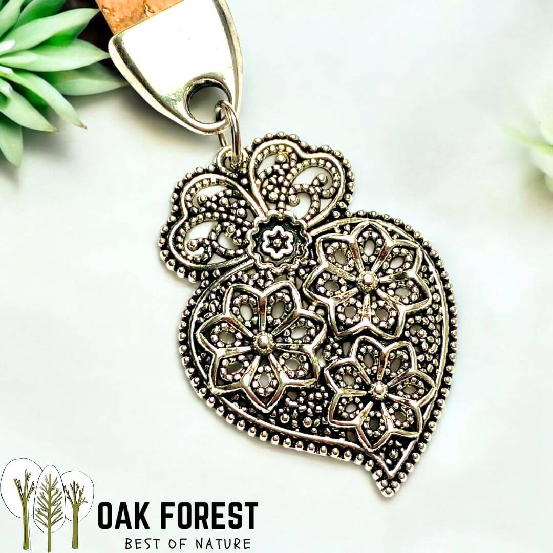 porte-clé en liege coeur du sud - porte clé pas cher - idée cadeau - porte clé original - porte clé portugal