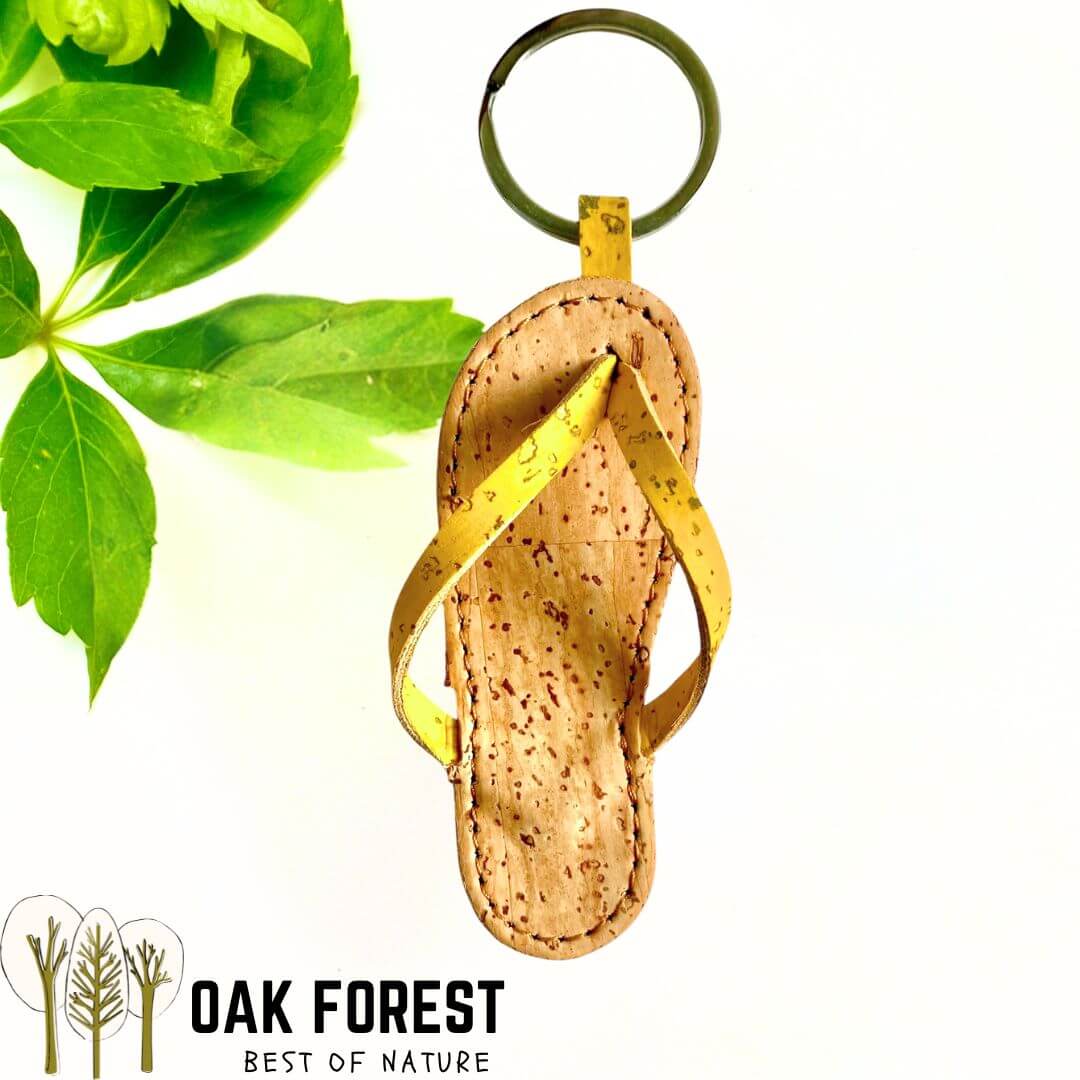 porte clé hawaïana - porte clé liège - fête des mères - fêtes des grands-mères - porte clé Flip flop - coeur rouge - idée cadeau maman - saint Valentin idée cadeau - coeur en liège portugal - porte clé original - preuve d'amour - porte clé tong