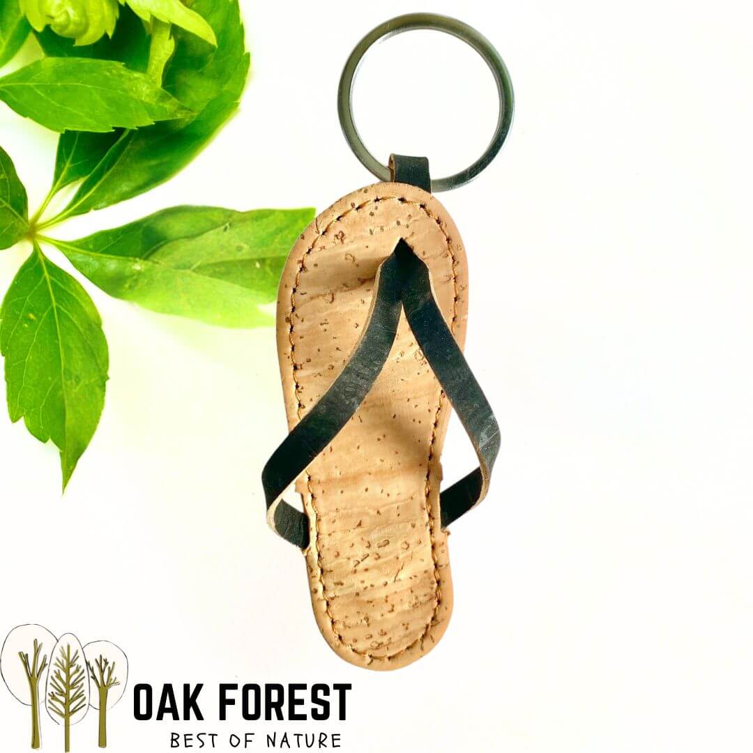 porte clé hawaïana - porte clé liège - fête des mères - fêtes des grands-mères - porte clé Flip flop - coeur rouge - idée cadeau maman - saint Valentin idée cadeau - coeur en liège portugal - porte clé original - preuve d'amour - porte clé tong - porte clé vacances