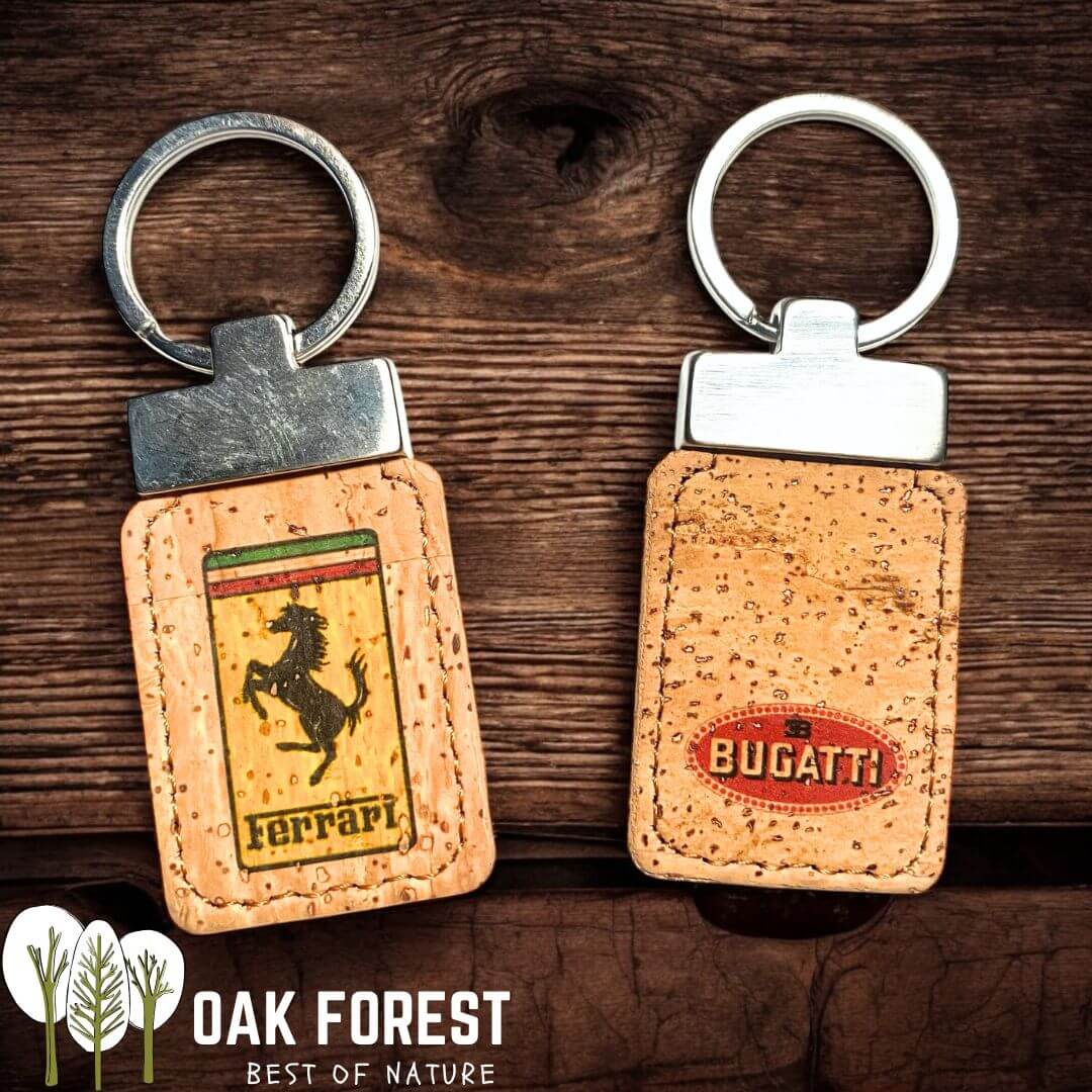 porte-clé portugal - porte-clé liege vegan - porte-clé fleurs - porte clés voiture - Ferrari - Bugatti - Porte clé Ferrari - accessoires Ferrari - Formule 1