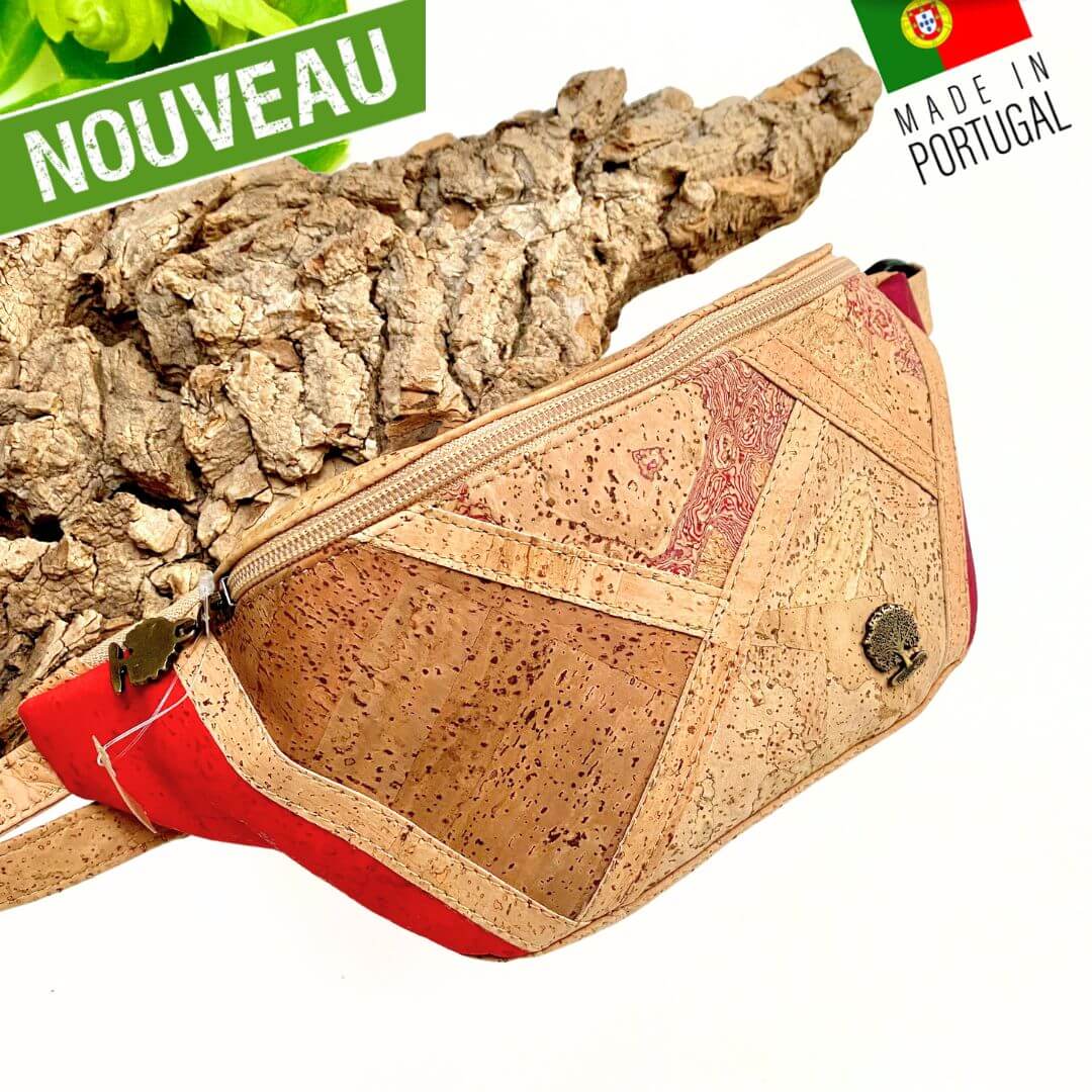 sac banane en liege - sac banane en liège - sac banane homme vegan liege - sac banane femme vegan liège portugal - sac banane vegan - sac banane cuir végétal - sac banane artisanale made in france - sac banane made in Portugal - sac banane cuir de liège