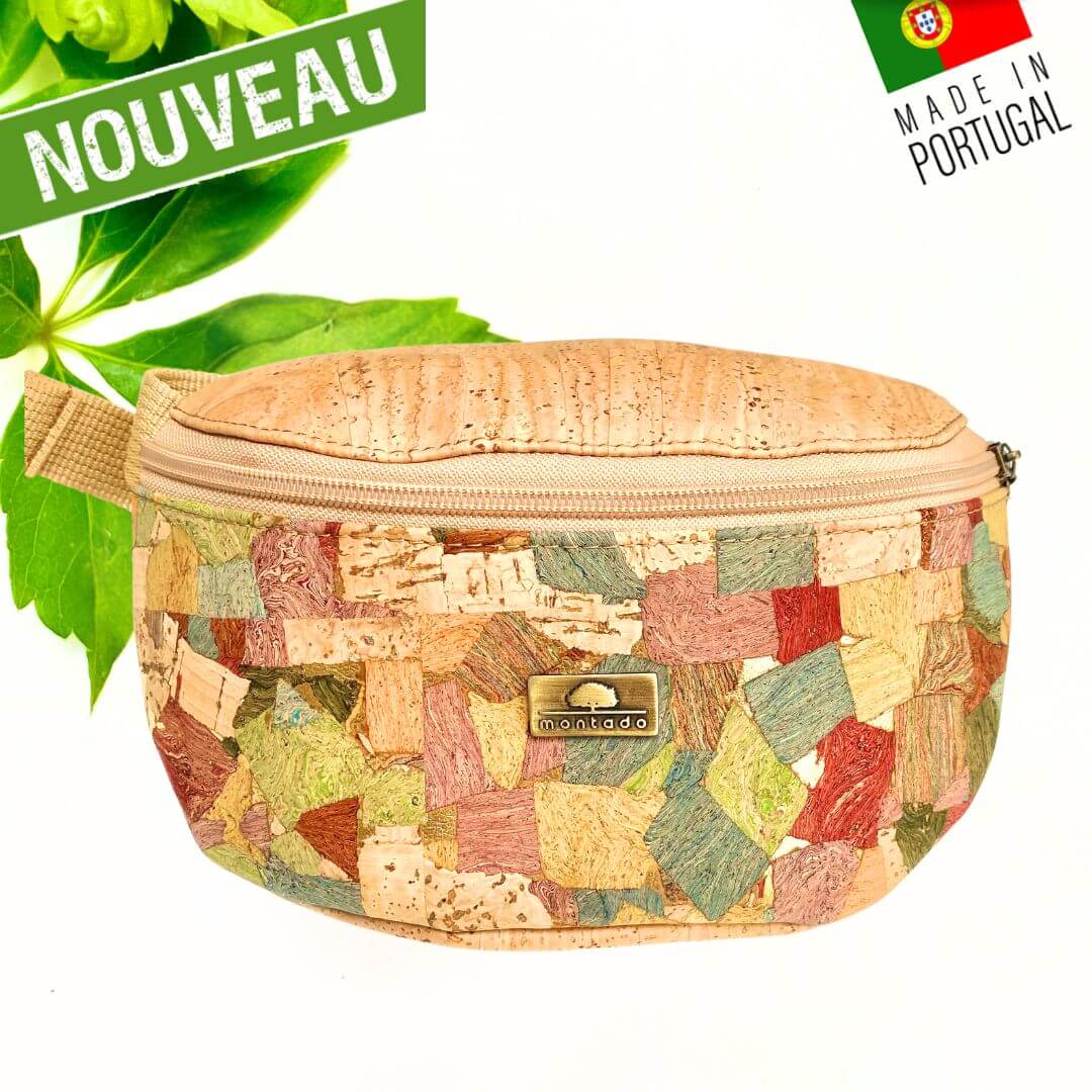 sac banane en liege - sac banane en liège - sac banane homme vegan liege - sac banane femme vegan liège portugal - sac banane vegan - sac banane cuir végétal - sac banane artisanale made in france - sac banane made in Portugal - sac banane cuir de liège - Montado - Sac montado - sac liege montado - sac banane montado